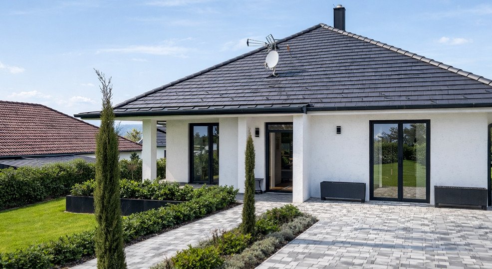 (AAA) Neubau, modernes Einfamilienhaus in einer ruhigen Straße