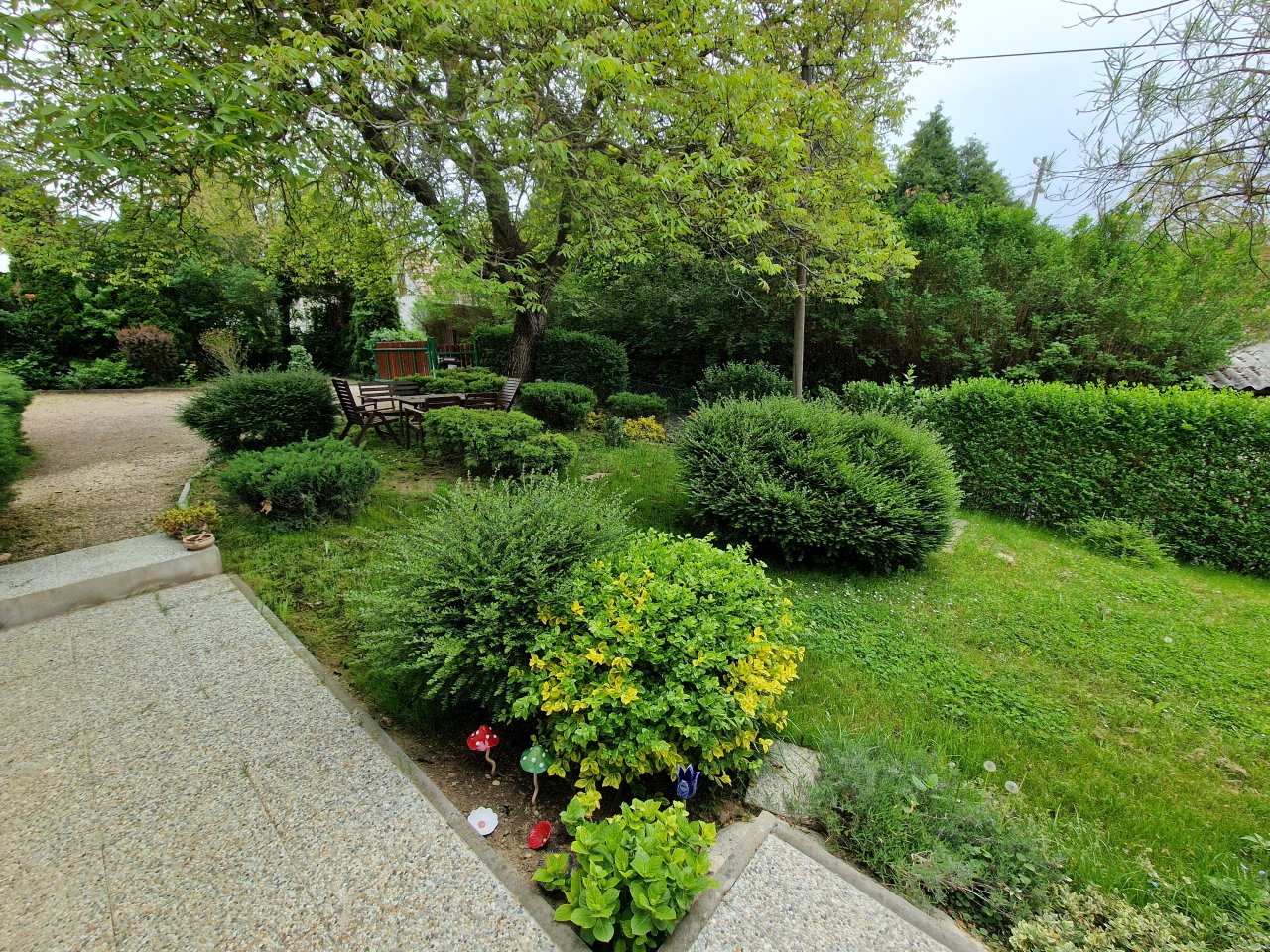 Low-maintenance garden design with thoughtful path layout and harmonious planting - Your green sanctuary of tranquility!