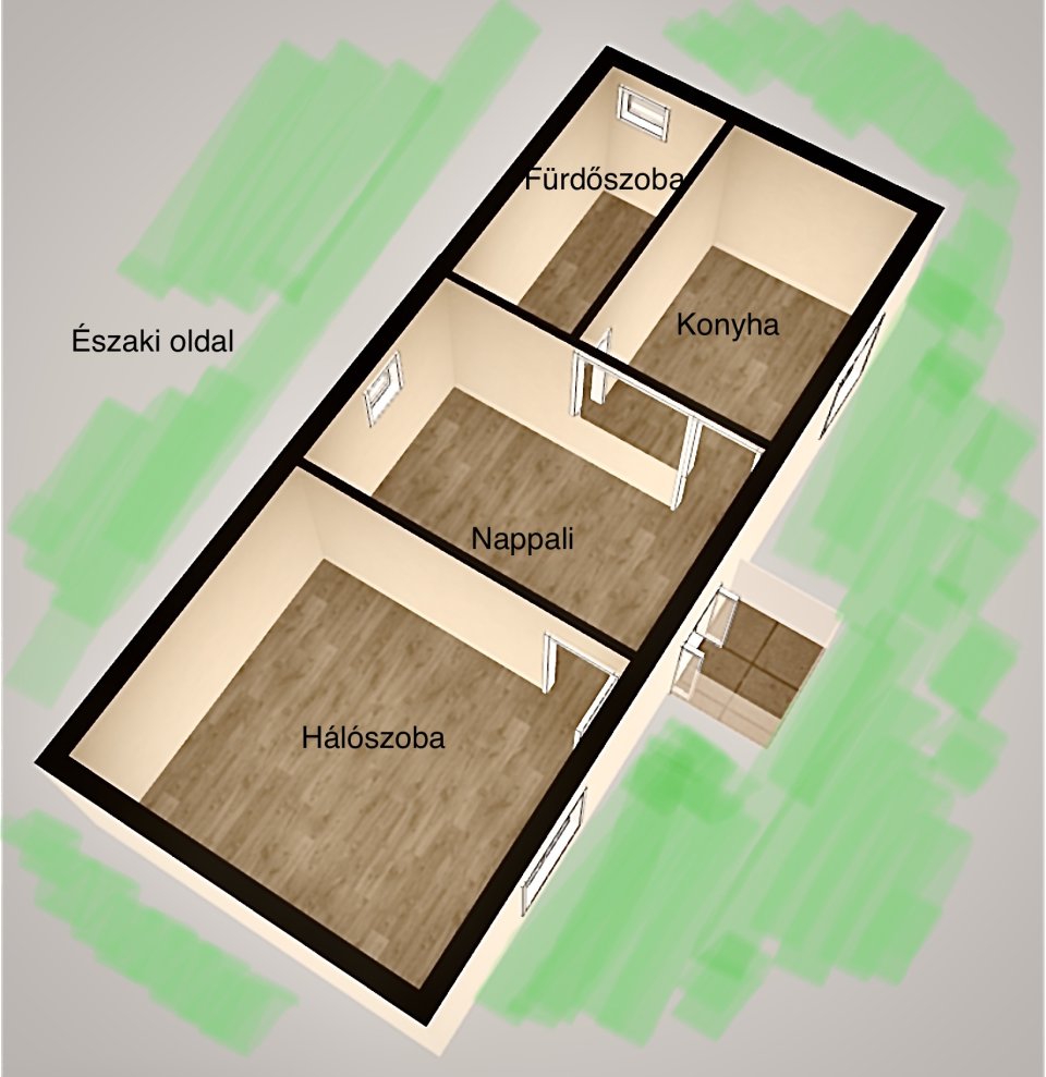Átgondolt térfelosztás: Kompakt otthon optimális szobaelosztással és funkcionális alaprajzi kialakítással!