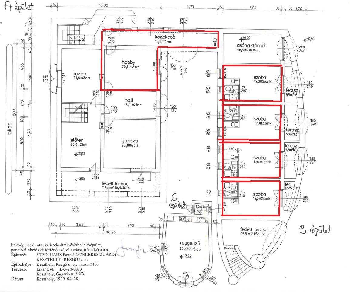 (ABB) Hotel-Pension am Balaton Nordufer in guter zentraler Lage (66155) — Földszint