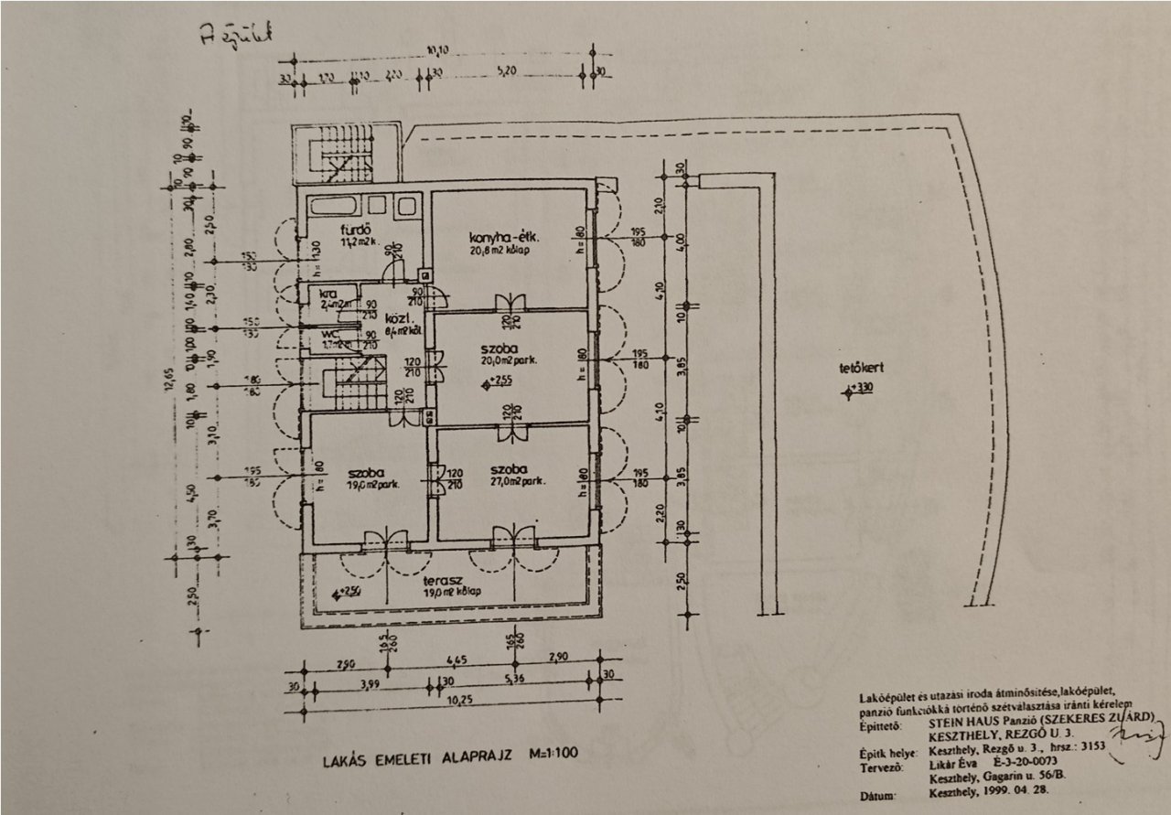 (ABB) Hotel-Pension am Balaton Nordufer in guter zentraler Lage (66155) — Privát apartman 1. emeleten