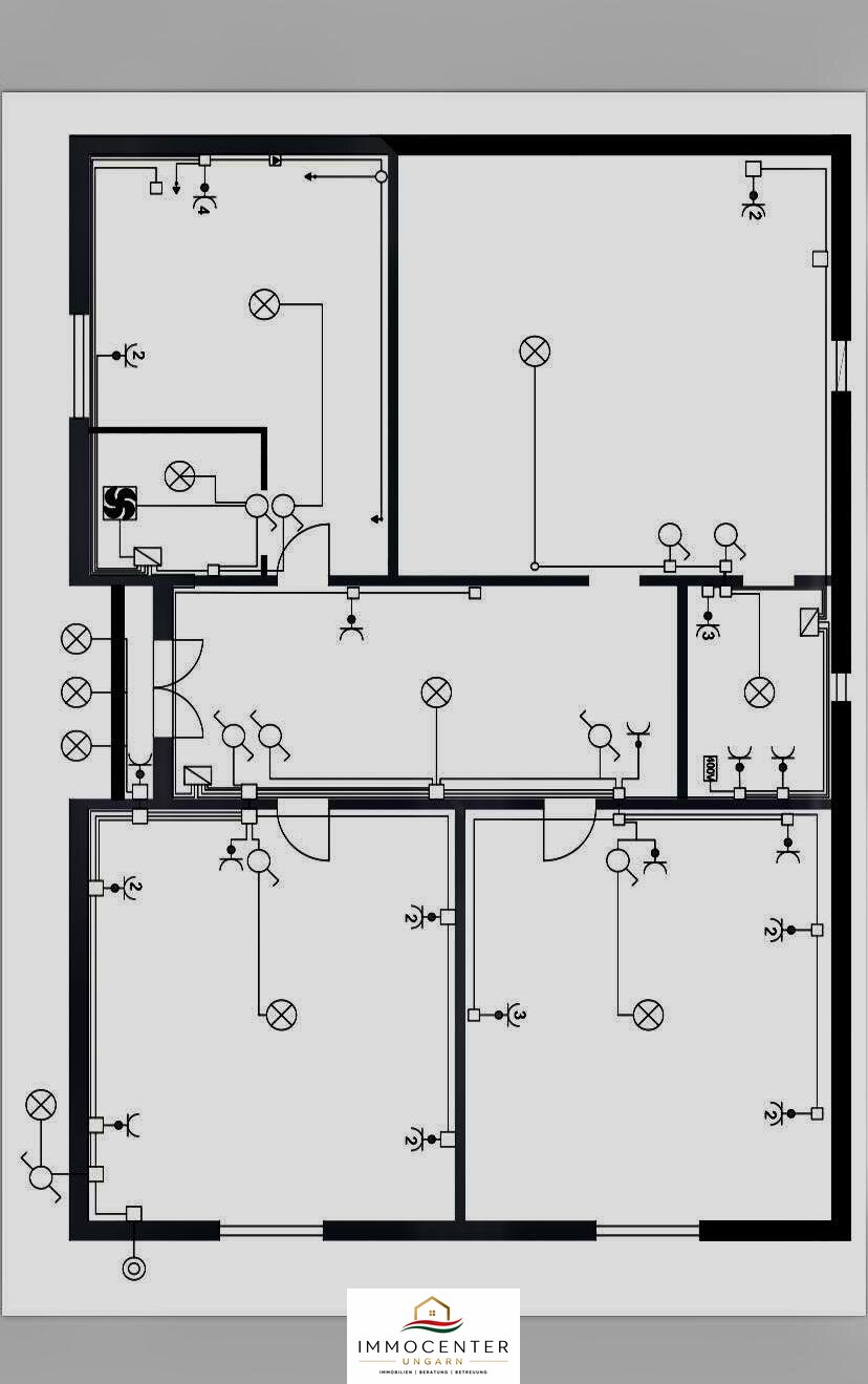 (BBA) Teilrenoviertes Einfamilienhaus in einer ruhigen Lage (KK0602) — Plano de planta