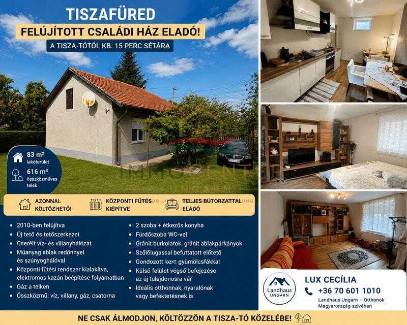 (BBA) Renoviertes Landhaus Nähe Tisza-See