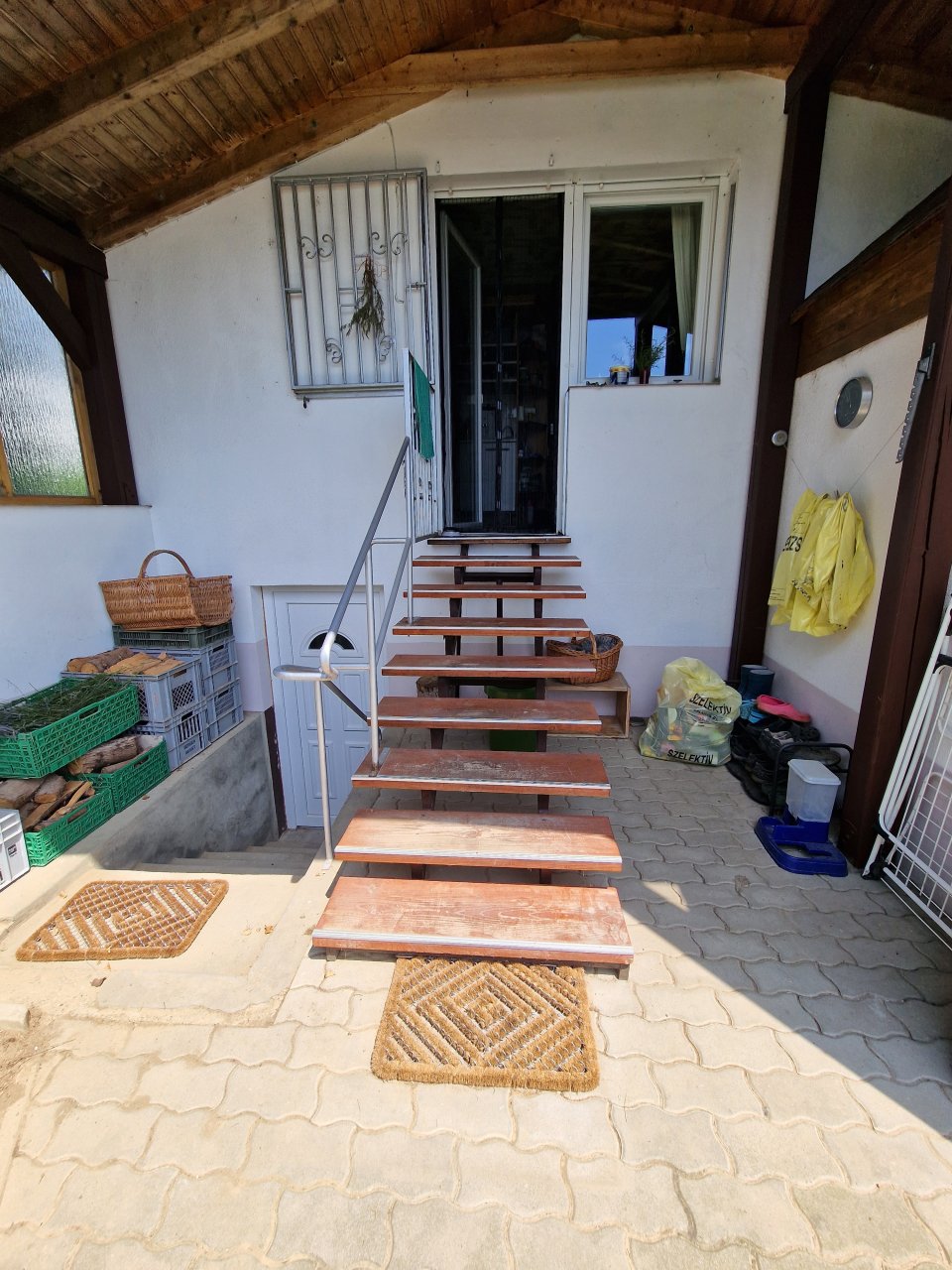 (AAB) Großes Landhaus mit Pool in ruhiger Lage bei Heviz (HCM306-4) — konyha kijárat kert