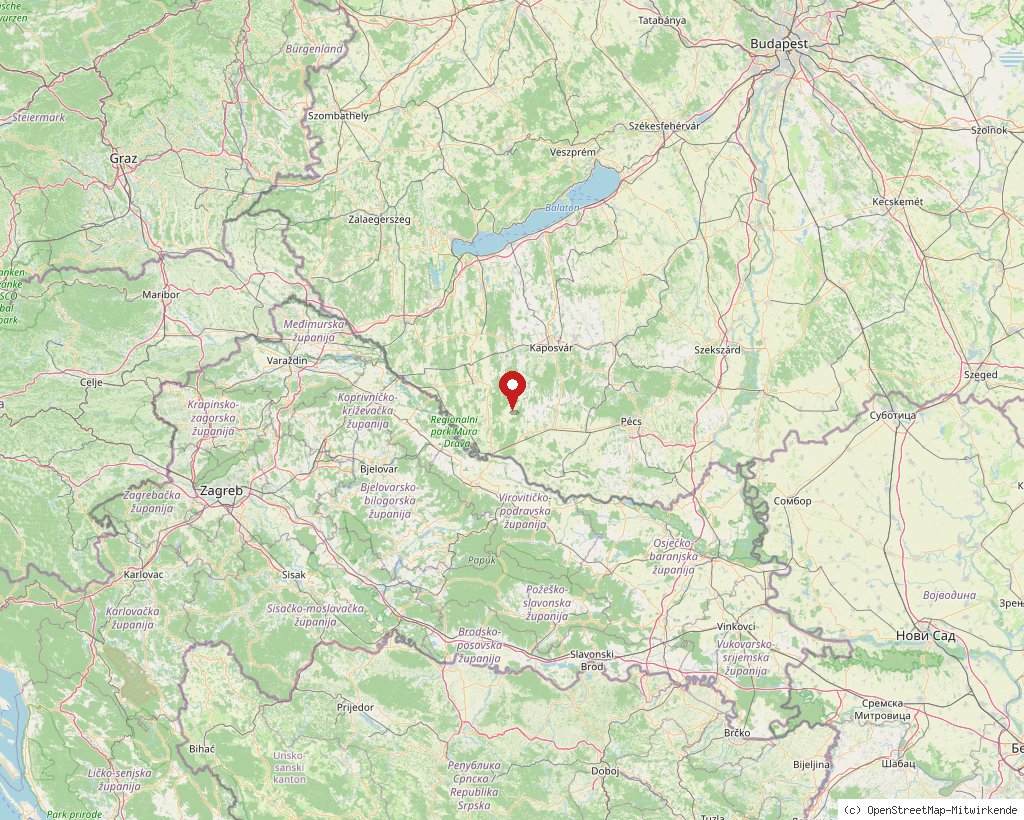 Location of Homokszentgyörgy in Hungary, overview map