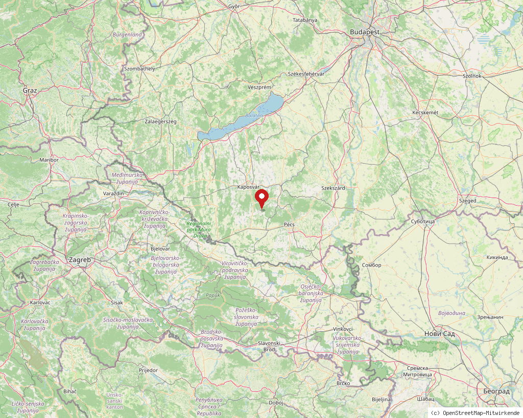 Location of Ibafa in Hungary, overview map