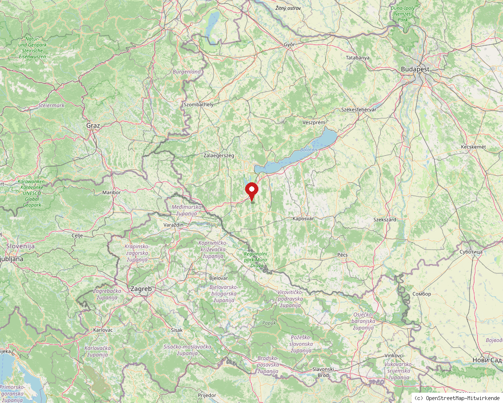Location of Somogysimonyi in Hungary, overview map
