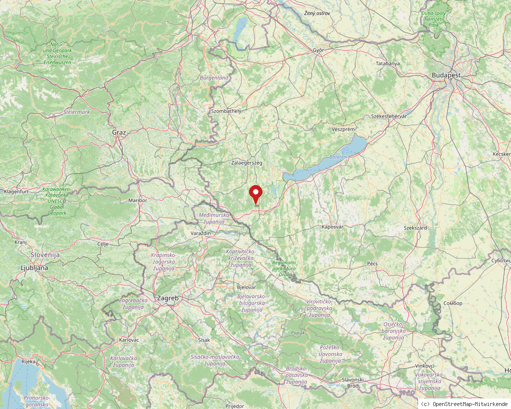 Location of Homokkomárom in Hungary, overview map