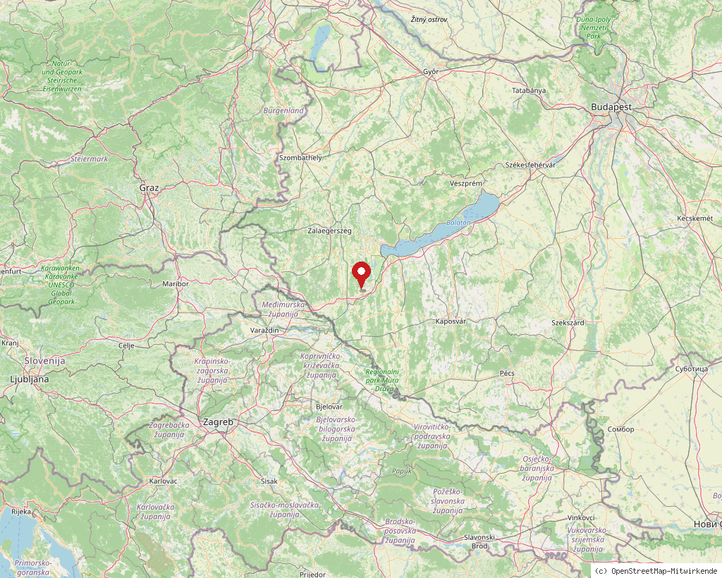 Location of Nagyrécse in Hungary, overview map