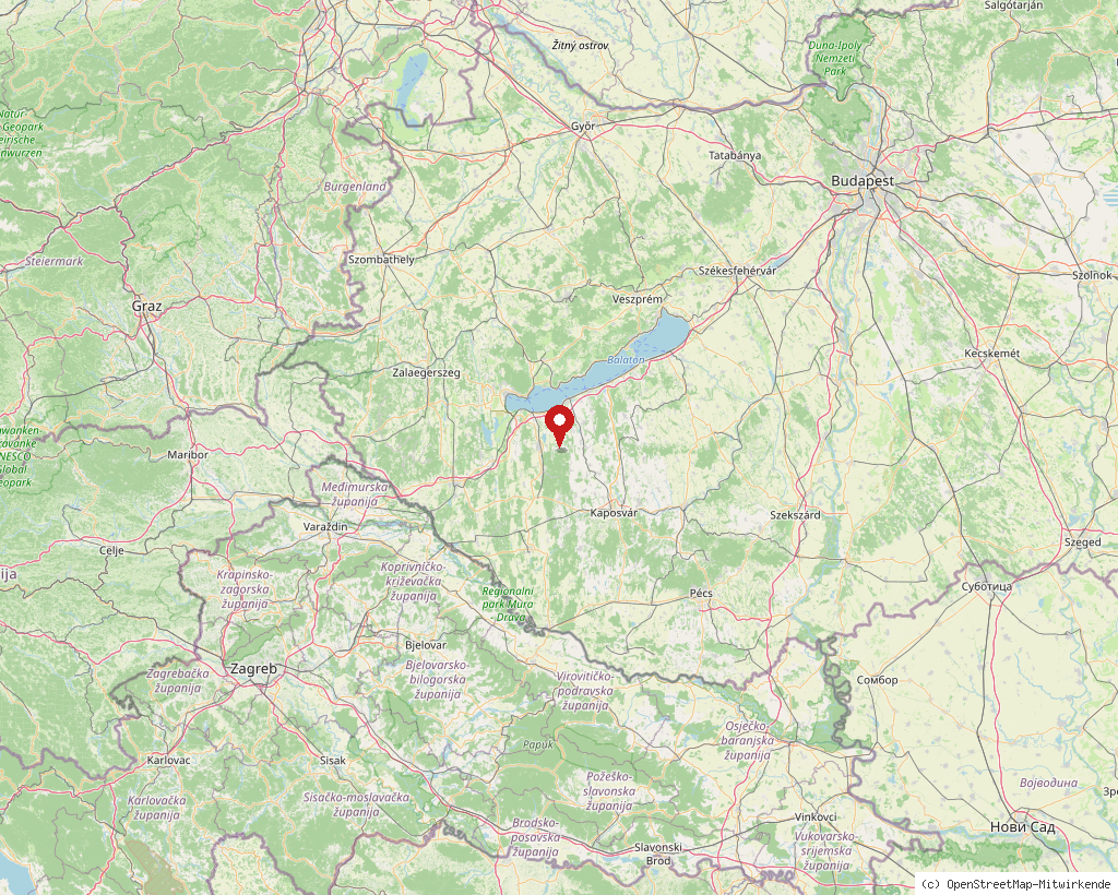 Location of Nikla in Hungary, overview map