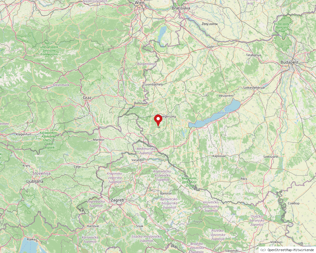 Location of Barlahida in Hungary, overview map