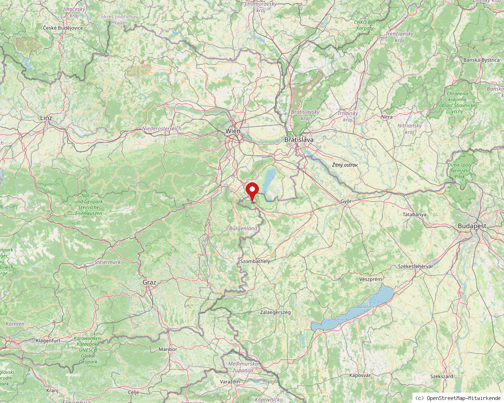 Location of Balf in Hungary, overview map